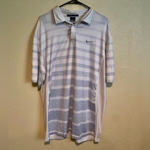 Tiger Woods Collection - White Dri-Fit Golf Shirt